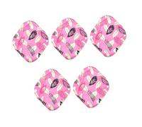 FOYTOKI 5pcs Reusable Menstrual Pads Washable Cloth Sanitary Pads with Charcoal Fiber for Comfortable Skin Touch Nursing Mat for Women