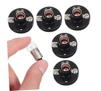 FOYTOKI 5pcs Screw Bulb Holders with Bulbs for Physics Laboratory Equipment Electrical Experimental Tools Kit for Student Science Circuit Learning and DIY Models