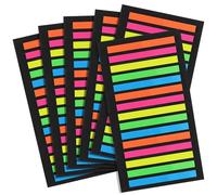 FOYTOKI 6 Books Highlight Strips Reading Strips for Emphasis of Key Points and Visual Tracking Skills Lightweight Design for People with Dyslexia in School and Office Use