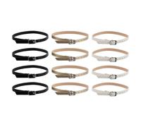 FOYTOKI 6 Pairs Detachable Ankle Strap for Heels with Adjustable Buckle Pu Leather and Metal High Heel Strap Accessory Anti-slip and Enhanced Stability for Parties and Daily Use