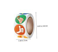 FOYTOKI 6 Rolls Encourage Label Stickers Wow School The Reward Colorful Round Stickers