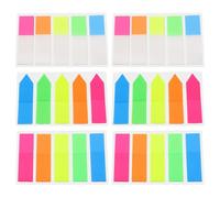 FOYTOKI 6 Sets of Pet Page Tabs with Easy Repositioning and Exquisitely Crafted Semi-adhesive Notes, about 100 Stickers Per Set, for Schools and Offices Book Marking and Annotating