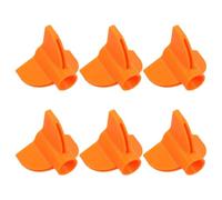 FOYTOKI 6pcs Arrow Fletching Protective Sleeves for Archery, Abs Material with High Strength, Protects Fletching and Reduces Air Resistance, for Outdoor Shooting and Transport Accessories