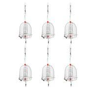 FOYTOKI 6pcs Bait Cage Feeder Portable Fishing Bait Dispenser Stainless Steel Easy to Load Quickopen Structure for Carp and Shrimp Use in Rivers and Coastal Environments