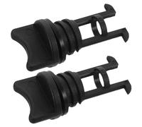FOYTOKI 6pcs Boat Drain Bung Nylon Black Self Retaining Easy Removal for Canoe and Raft Maintenance Water Activity