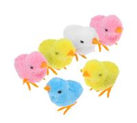FOYTOKI 6Pcs Cute Wind Up Chick Adorable Mixed Color Easter Party Plaything for Fun Clockwork for Celebrations and Family Gatherings