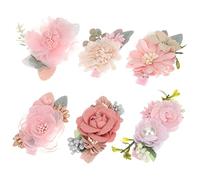 FOYTOKI 6Pcs Floral Hair Clips for Flower Barrettes Accessories with Alligator Clips for Birthdays Parties and Everyday Wear Durable Hair Bows