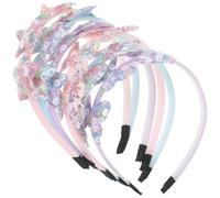 FOYTOKI 6pcs Glitter Butterfly Headband for Teens and Women, Cloth Material, Portable and Not Easy to Fade, for Parties and Daily Wear Hair Accessory