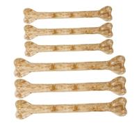 FOYTOKI 6PCS Halloween Mini Skeleton Bone Charms with Holes for DIY Crafts Jewelry Making Small Plastic Fake Human Bones for Prehistoric Costume Accessories and Spooky Decorations