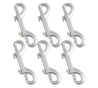 FOYTOKI 6pcs Heavy Duty Double Ended Zinc Alloy Snap Hooks for Dog Leash and Tie-Down Straps, Quick Connection Backpack Bolt Snap Hooks Suitable for Indoor and Outdoor Use