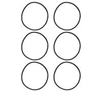 FOYTOKI 6pcs Impact Resistant Oxygen Cylinder Bumper Ring Rubber Protective Cushioning Ring Non-Slip Heavy Duty Round Tank Protector for Industrial Sites and Laboratories Black