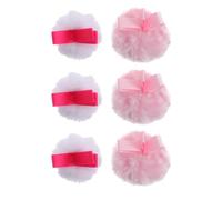 FOYTOKI 6pcs Makeup Puff Supple Loose Powder Puff round Cotton Soft Gentle Sensation Skin Friendly for Women Daily Makeup