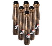 FOYTOKI 6pcs Pirate Toy Telescopes Set Plastic Small Telescopes with Break Resistance and Stable Design, Retro Style Party Accessories for Halloween Or Enjoying The Wilderness