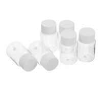 FOYTOKI 6pcs Plastic Bottles with Caps Portable Plastic Vials Lightweight Versatile Use 2.24x1.26x1.26in Lab Samples Travel Empty Bottles for Liquid