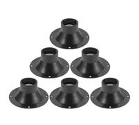 FOYTOKI 6pcs Plastic Tweeter Horn 95mm Threaded 34-core for Stage Speakers | Black Compact Retrofit Part, High-penetration Treble Dispersion, for Pa Installers and Touring Engineers