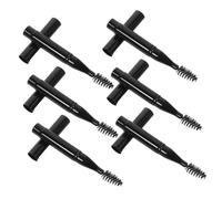 FOYTOKI 6Pcs Portable Eyelash Applicator and Brow Brushes Makeup Tools for Eyelash and Eyebrow Grooming Handle Design for Travel Use Elegant