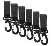 FOYTOKI 6pcs Rotatable Stroller Hooks with Strong Hook Loop Design Clips for Diaper Bags Shopping Wheelchairs Bicycles and Rollators for Mummy Pram Accessories