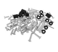 FOYTOKI 88pcs Complete M6 Screws for Tv Bracket Set with Sturdy Metal and Plastic Construction, for Wall Mount Tv Installation and Mirror Mounting Hardware, for Home Use and Rv Wall
