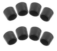FOYTOKI 8pcs Black Pvc Foosball End Caps Replacement for 16mm Table Football Machine Poles Protective Covers to Replace Lost Or Worn Pieces for Foosball Table Accessories