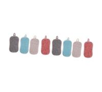 FOYTOKI 8pcs Double Side Dishwashing Sponge Kitchen Scrubber Cleaning Pad for Dishwashing Spongy Material and Scouring Function Great for Kitchen Cleaning Random Color