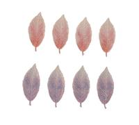 FOYTOKI 8pcs Embroidery Leaf Hair Clips for Bangs Purple and Pink Gradient Women’s Hair Styling Accessories Suitable for Daily Use Detachable Design