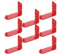 FOYTOKI 8pcs Fire Extinguisher Wall Mount Brackets L Shape Metal Hooks Fire Extinguisher Holder Set for Home Garage and Office