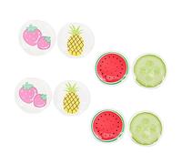 FOYTOKI 8Pcs Reusable Cooling Eye Masks Ice Eye Pads for Home and Office Wear Resistant Eye Covers Styles Pineapple Watermelon Strawberry Kiwi for Cold Therapy