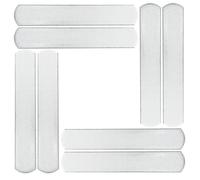 FOYTOKI 8pcs Steel Plates for Weighted Vest, Adjustable Ankle and Wrist Weight Straps, Easy to Install Fitness Equipment Accessory for Jogging and Walking, Sturdy Silver Steel Material