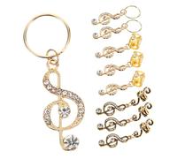 FOYTOKI 9pcs Music Note Hair Charms for Dreadlocks Braids Hair Cuffs for Women Easy to Use for Parties Everyday Styles
