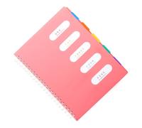 FOYTOKI A4 Spiral Notebook 300 Pages Pink Paper Coil Notepad