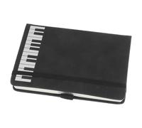 FOYTOKI A6 Music Composition Notebook Piano Design Blank Music Sheets PU Cover Paper for Notes Planner Students and Office Workers