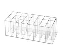 FOYTOKI Acrylic Lipstick Holder 24 Compartments Makeup Organizer for Dressing Table Eyebrow Pencil and Cosmetic Storage Rack