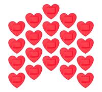 FOYTOKI Adhesive Wound Bandages 20pcs with High Elasticity and Breathable PE Material Heart-Shaped for Wound Protection, Suitable for Adults the Elderly, for Outdoor Use and Sports