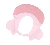 FOYTOKI Adjustable Baby Bath Head Shield Pink Pe Shampoo Hat Protects Eyes from Shampoo and Water for Infant Bathing and Kids Shower Safety