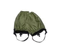 FOYTOKI Adjustable Outdoor Ankle Gaiters for Hiking Lightweight Snow Foot Covers Protects Against Cacti Briars and Mud for Backpacking Running and Gardening Army Green