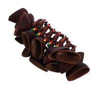 FOYTOKI African Tribal Style Shaker Bracelet Wrist Rattle for Djembe Drum Accompaniment Unique Percussion Accessory with Distinctive Sound and Aesthetic Appeal