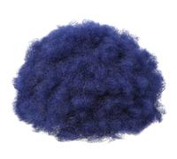 FOYTOKI Afro Wig for Black Women Short Curly Synthetic Wig Navy Blue Natural Fluffy Curls Cosplay Party Hair Extension