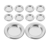 FOYTOKI Aluminum Alloy Incense Burner Plate 10pcs Large Capacity Tower Incense Burner Suitable for Office and Travel