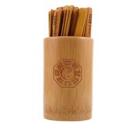 FOYTOKI Ancient Chinese Fortune Sticks Bamboo Divination Set with Delicate Design for Meditation and Rituals Cultural Enrichment and Decision Support 13x8x8cm