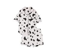 FOYTOKI Animal Pajamas Women Short-sleeve Set Fluffy Fleece Fashionable and Distinctive for Home Multi