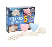 FOYTOKI Archaeological Excavation Tool DIY Puzzle Digging Plaything for Fun Simulation Archaeology Digging Kit Educational Early Learning Sea Creature Style