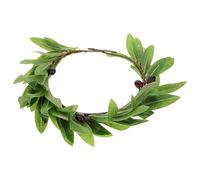 FOYTOKI Artificial Olive Leaf Headband Lightweight Fabric Hair Accessory with Simulation Leaf Decorations Stylish Vine Hair Flower for Christmas and Cosplay
