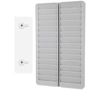FOYTOKI Attendance Card Holder Rack Retractable Design Wall Mounted Plastic with 28 Slots for Office and School Use , Suitable for Membership and Public Transportation Cards