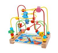 FOYTOKI Bead Maze Toy for Toddlers Marine Life Beaded Roller Early Educational Construction Toy for Boys and Girls Interactive Learning Plaything