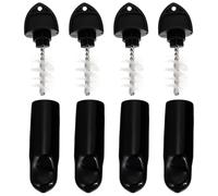 FOYTOKI Beer Barrel Faucet Cleaner Brush and Rubber Protective Cover Set for Standard Faucets, Insulation Feature, Sturdy Plastic and Stainless Steel, for Kegerator and Water Pumps
