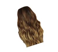 FOYTOKI Black Gradient Medium Long Curly Wig for Women Fashion Party Hair Wig Blunt Bangs Stylish Hair Cover for Ladies