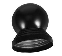 FOYTOKI Black Metal Ball Post Cap for Fence and Gate Posts Protective Cover with Decorative Finial Easy to Install for Garden Patio Railings and Stair Handrails Farmhouse Style Enhancer