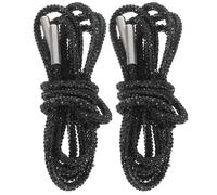 FOYTOKI Black Rhinestone Shoe Laces 1 Pair 120cm round Cotton Shoelaces with Sparkling Upgrade for Daily Outfits and Versatile DIY Hat Drawstrings