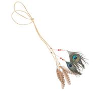 FOYTOKI Bohemian Indian Plume Headband for Women Adjustable Multi-functional Design with Plume Material Ethnic Style Hair Accessory for Weddings and Parties Festival Wear