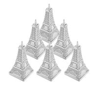 FOYTOKI Boxes with Cute Shape 6pcs for Weddings and Parties Silver European Style Small Treat Boxes Multipurpose Desk Decor for Birthday and Festival Use